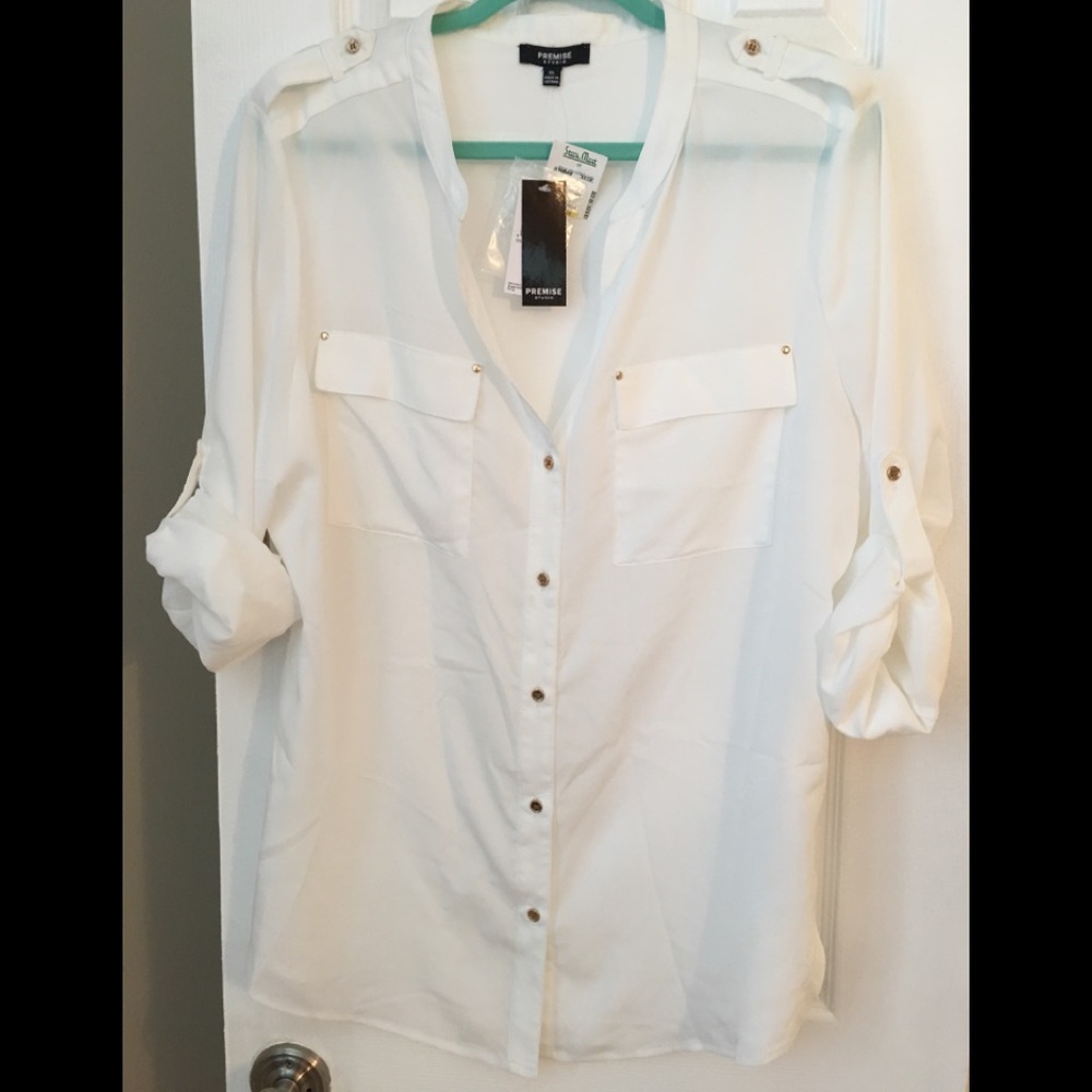 Xl white blouse